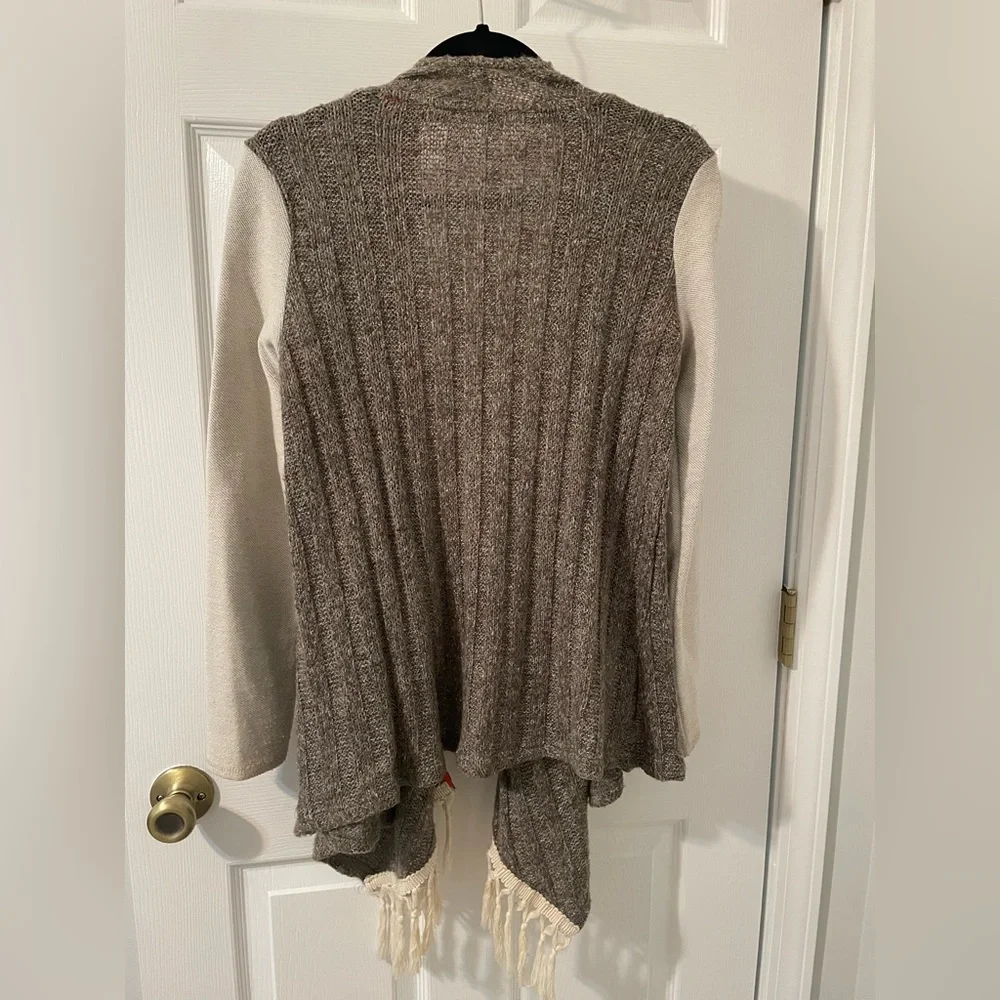 Hem & Thread open front asymmetrical cardigan size S - Picture 2 of 2